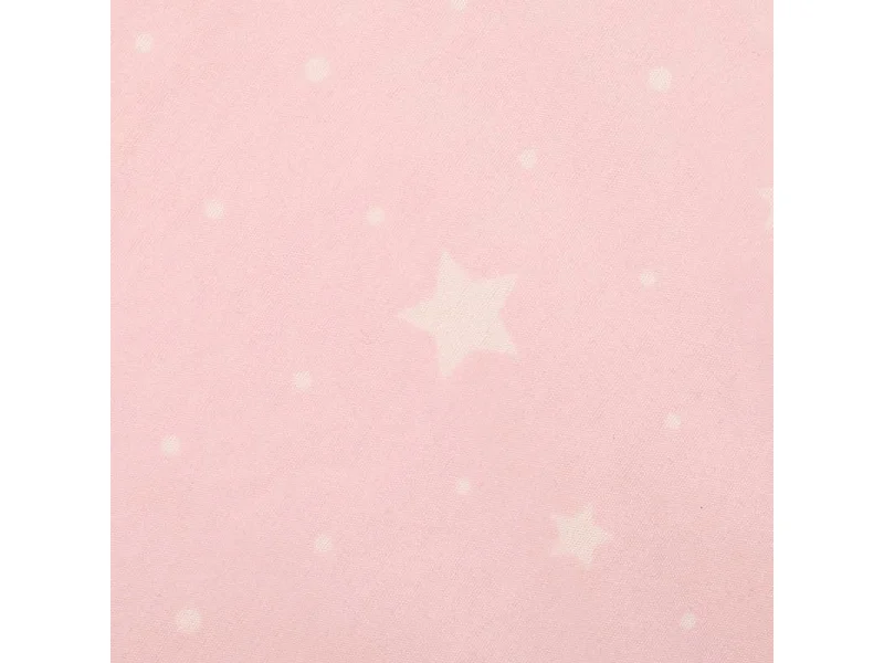 Tapis Déco Enfant "Étoiles" 120cm Rose