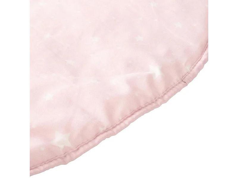 Tapis Déco Enfant "Étoiles" 120cm Rose