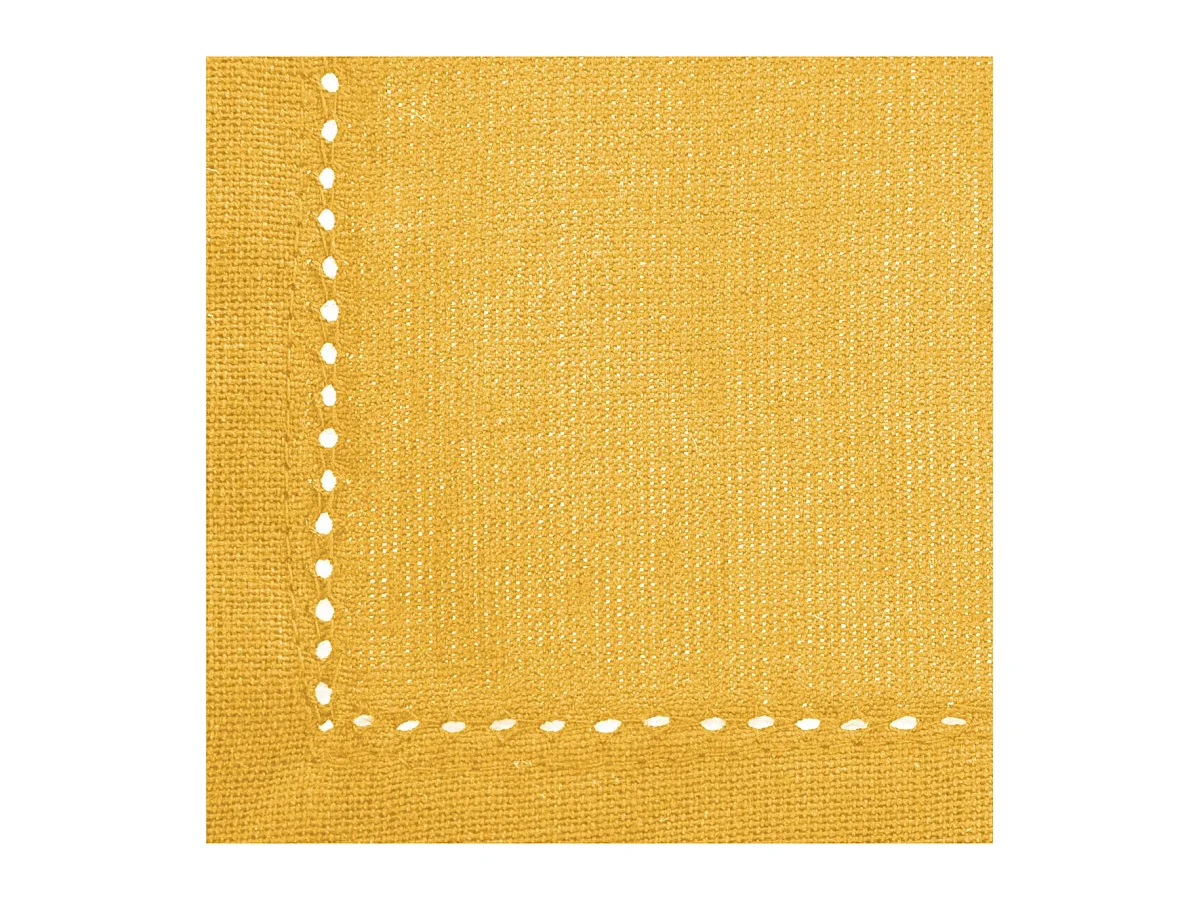 Nappe Rectangulaire "Chambray" 140x240cm Ocre