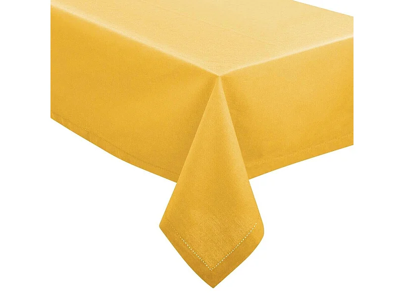 Nappe Rectangulaire "Chambray" 140x240cm Ocre