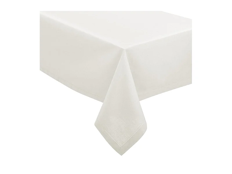 Nappe Rectangulaire "Chambray" 140x240cm Blanc