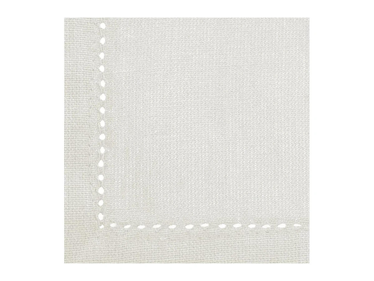 Nappe Rectangulaire "Chambray" 140x240cm Blanc