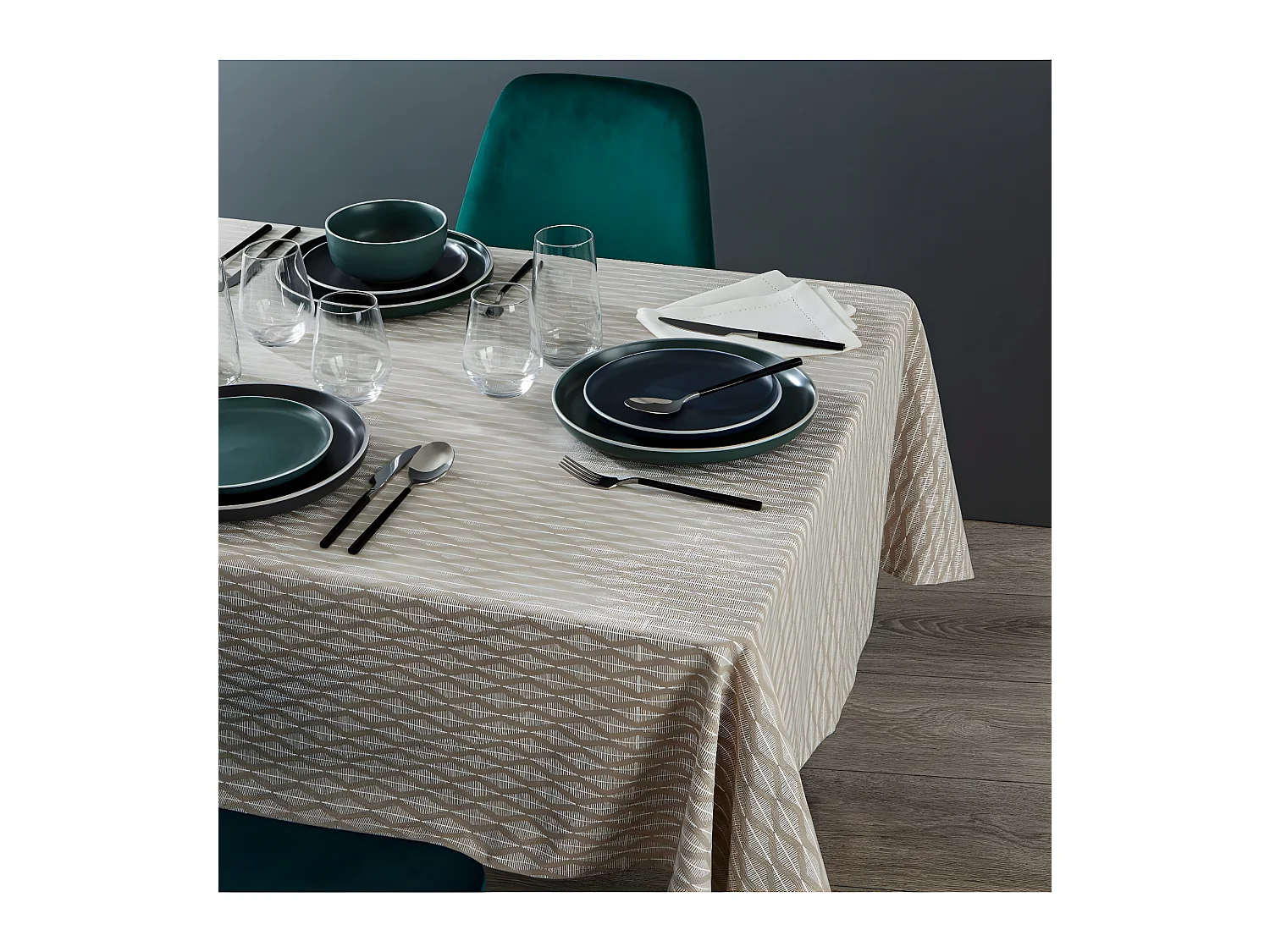 Nappe Rectangulaire "Edi III" 150x250cm Naturel