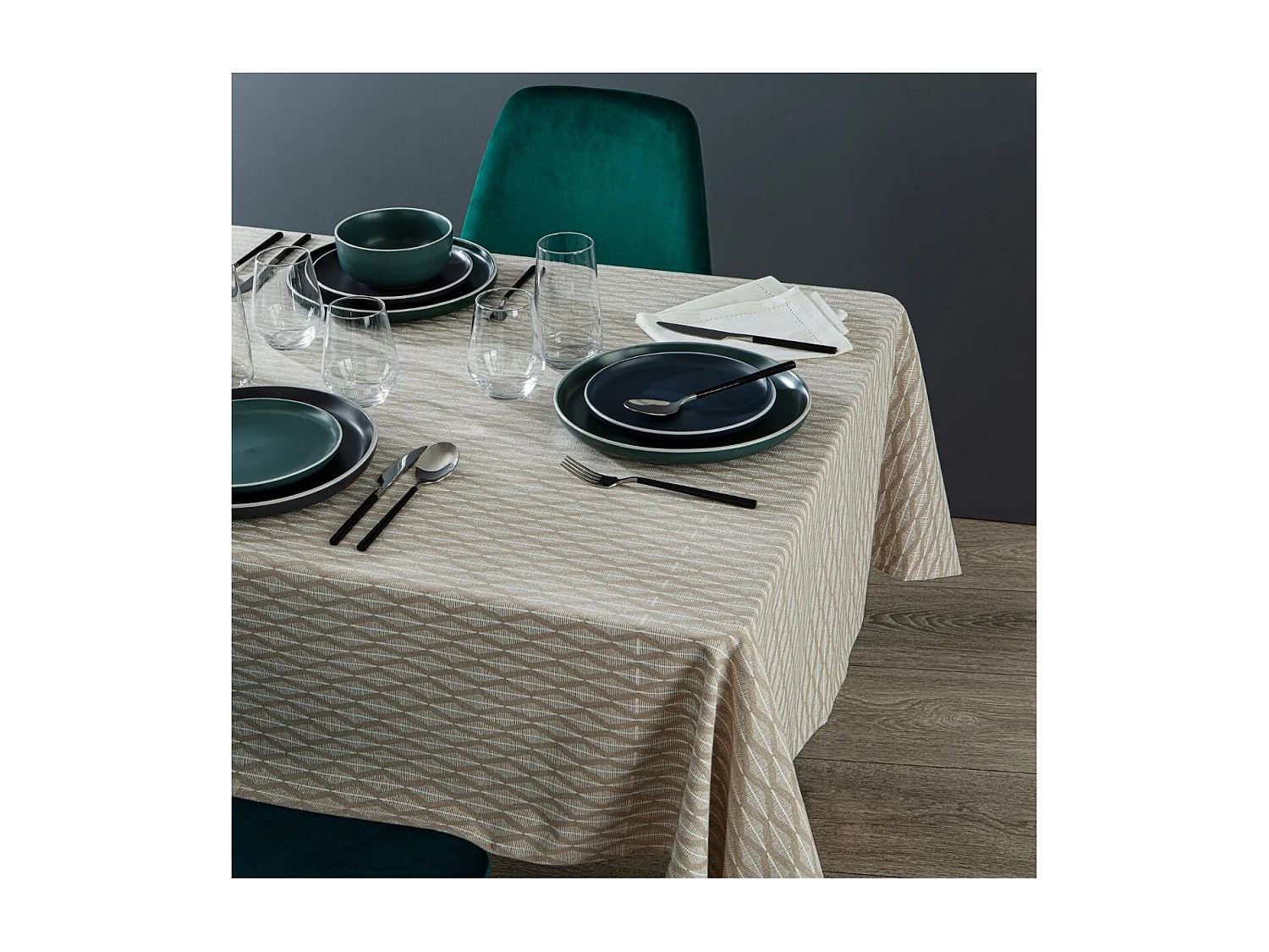 Nappe Rectangulaire "Edi III" 150x250cm Naturel