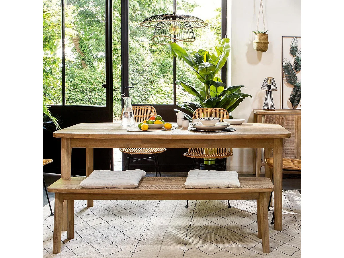 Banc Design en Bois "Banila" 150cm Naturel