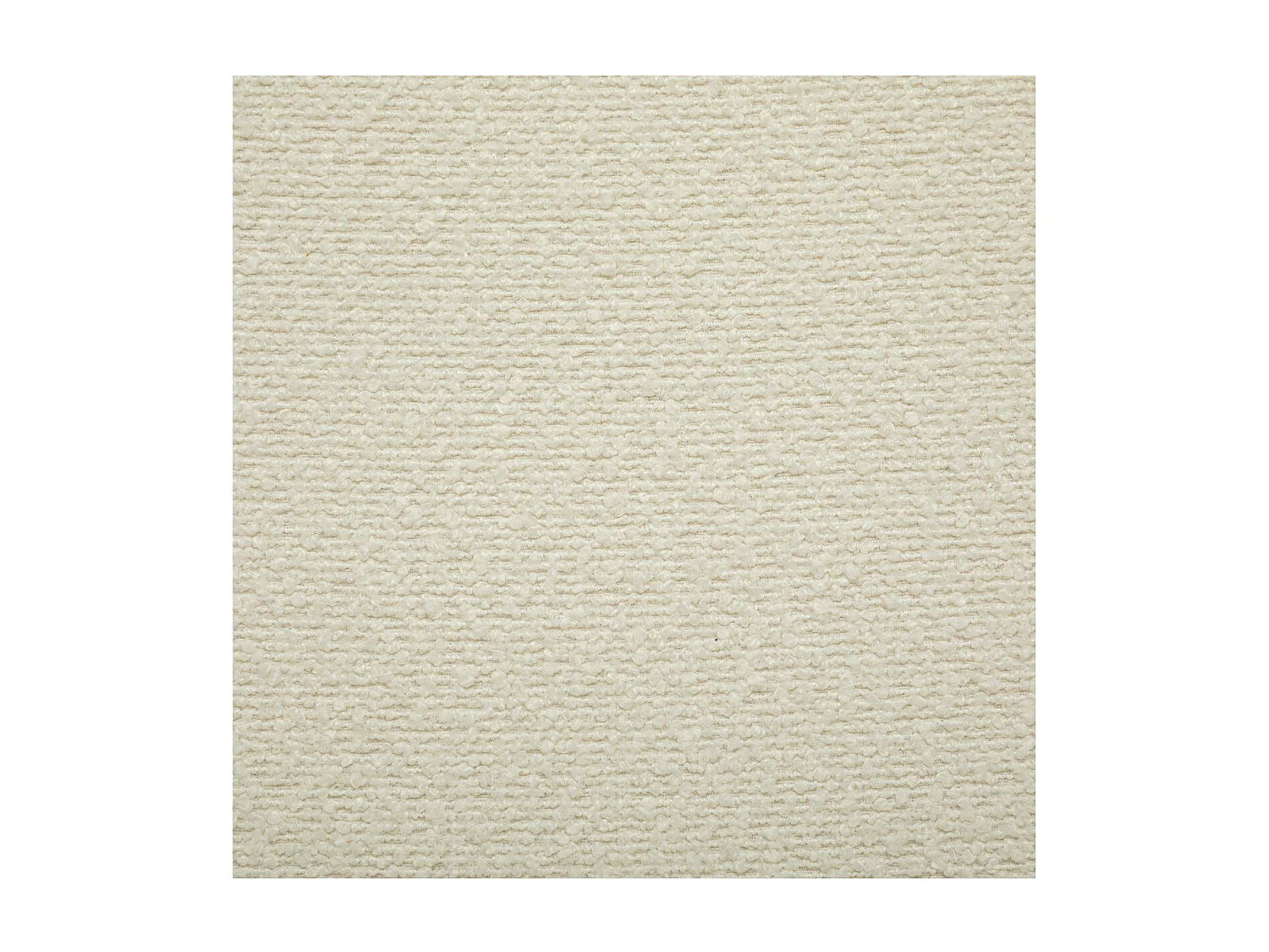 Fauteuil pivotant en Tissu Blanc à bouclettes et pied en métal