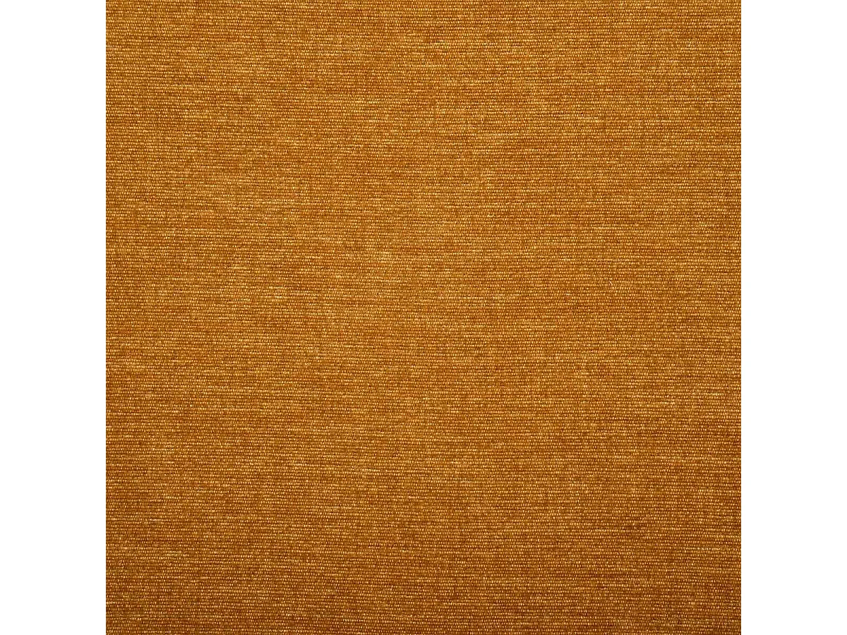 Fauteuil pivotant en Tissu Chenille Jaune Ocre et pied en métal