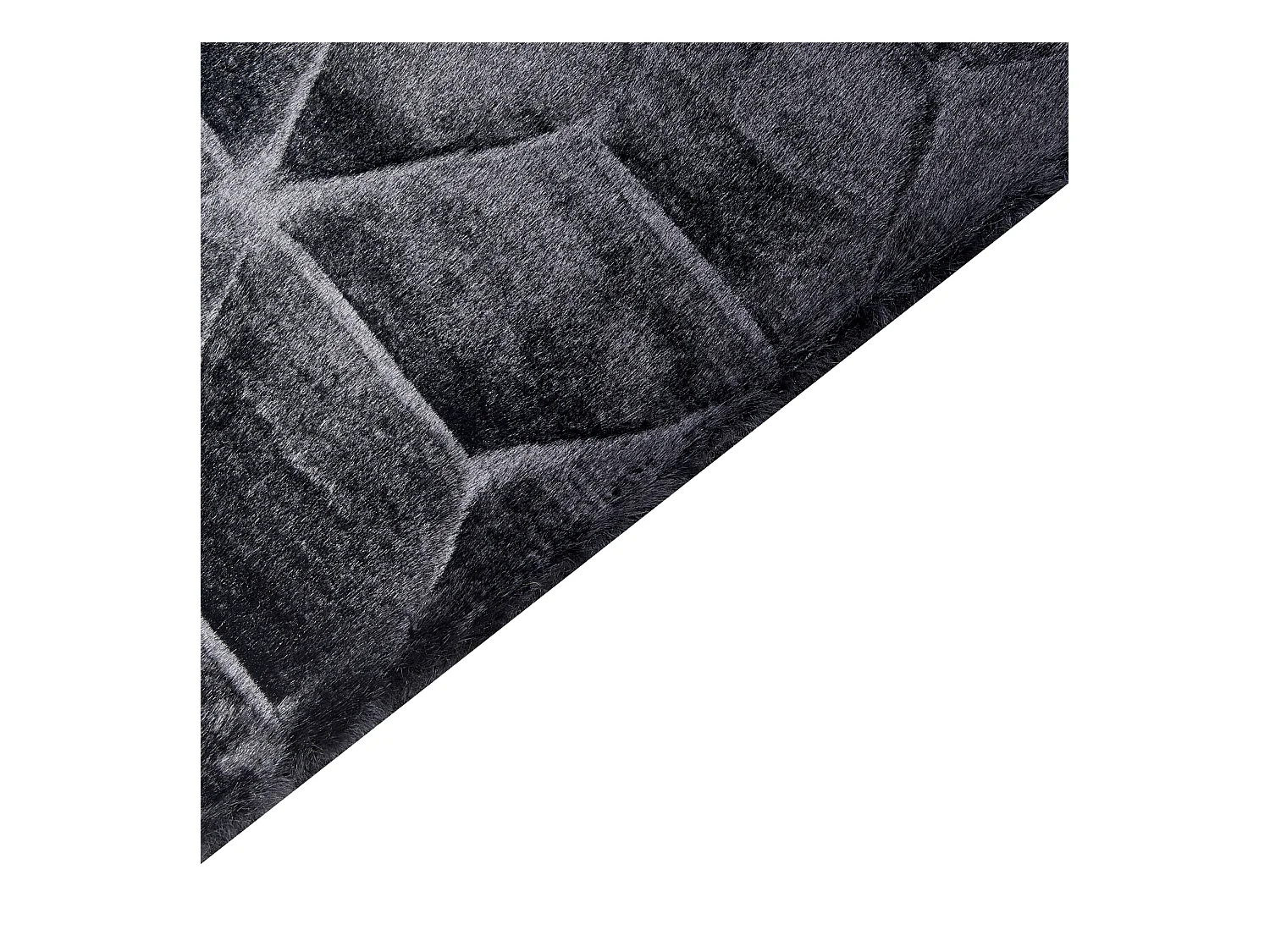 Tapis en fausse fourrure THATTA Noir 160 x 230 cm