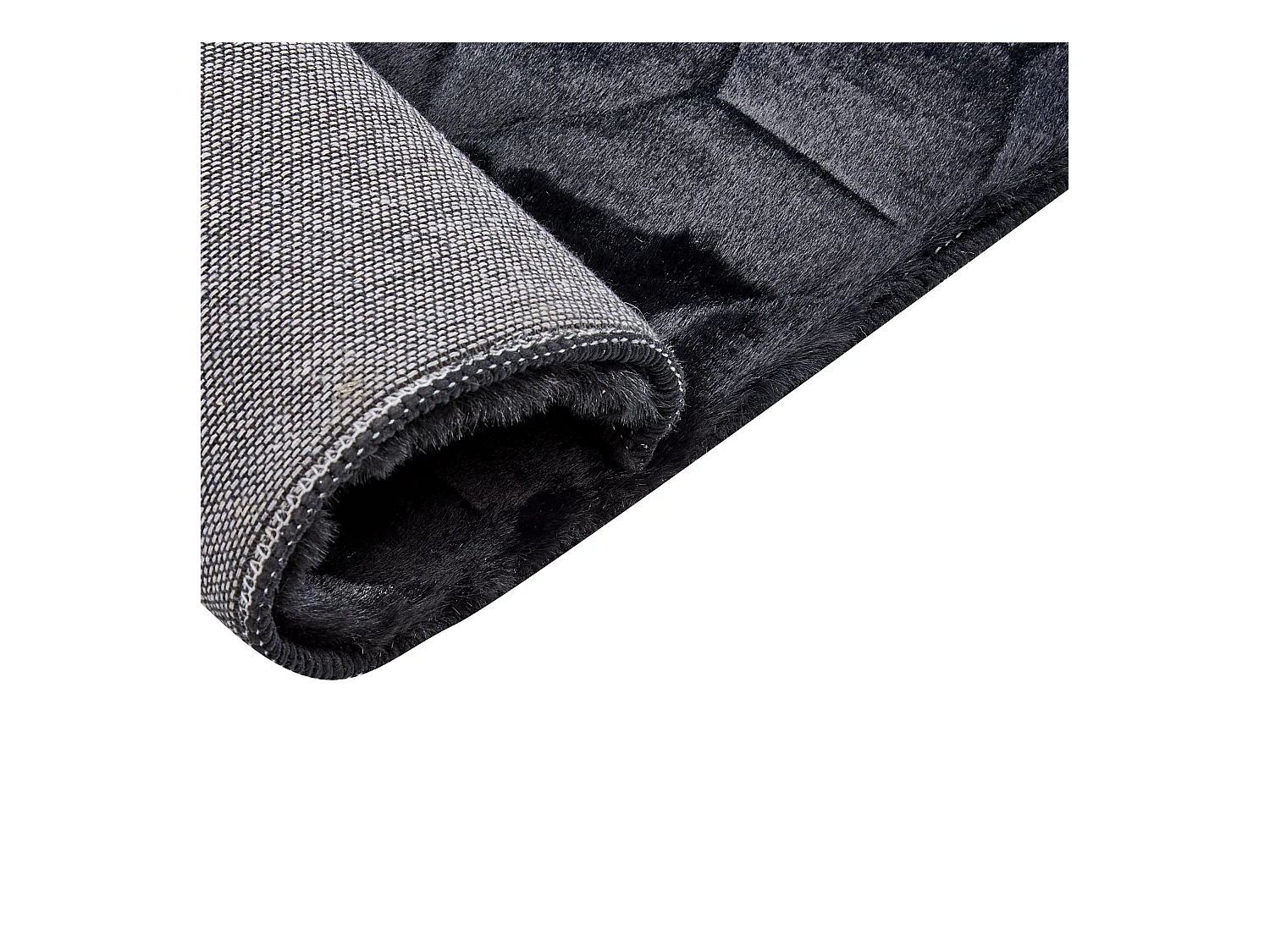 Tapis en fausse fourrure THATTA Noir 160 x 230 cm