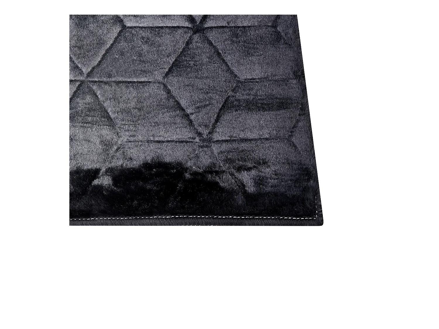 Tapis en fausse fourrure THATTA Noir 160 x 230 cm