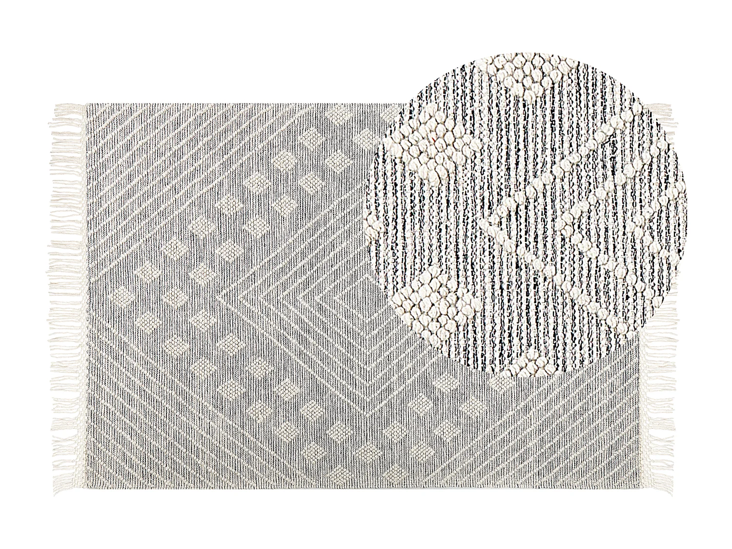 Tapis SAVUR Gris 160 x 230 cm Laine