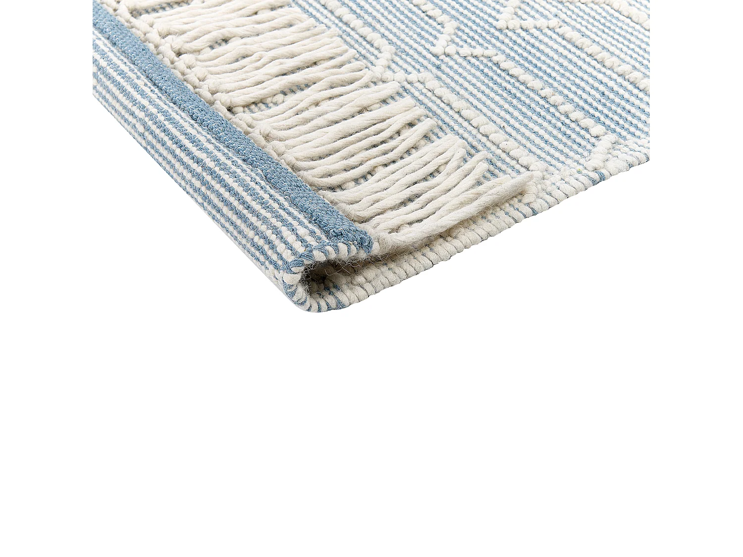 Dywan wełniany 160 x 230 cm niebieski ORHANELI