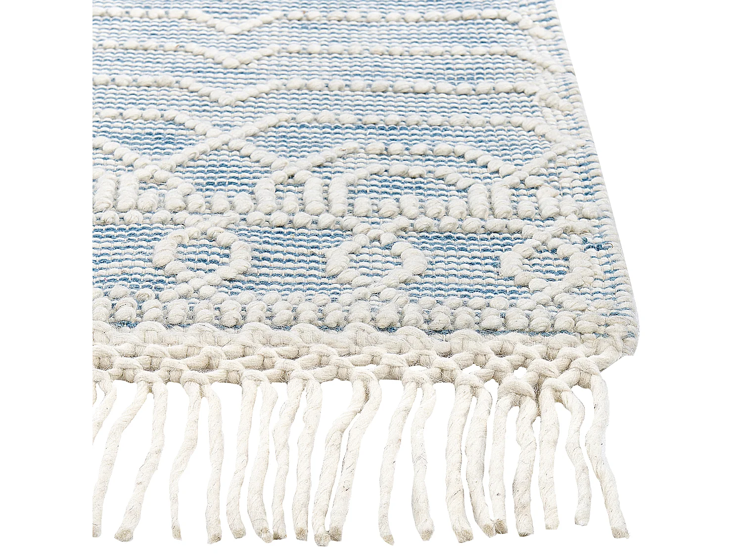 Tapete em lã azul 160 x 230 cm ORHANELI