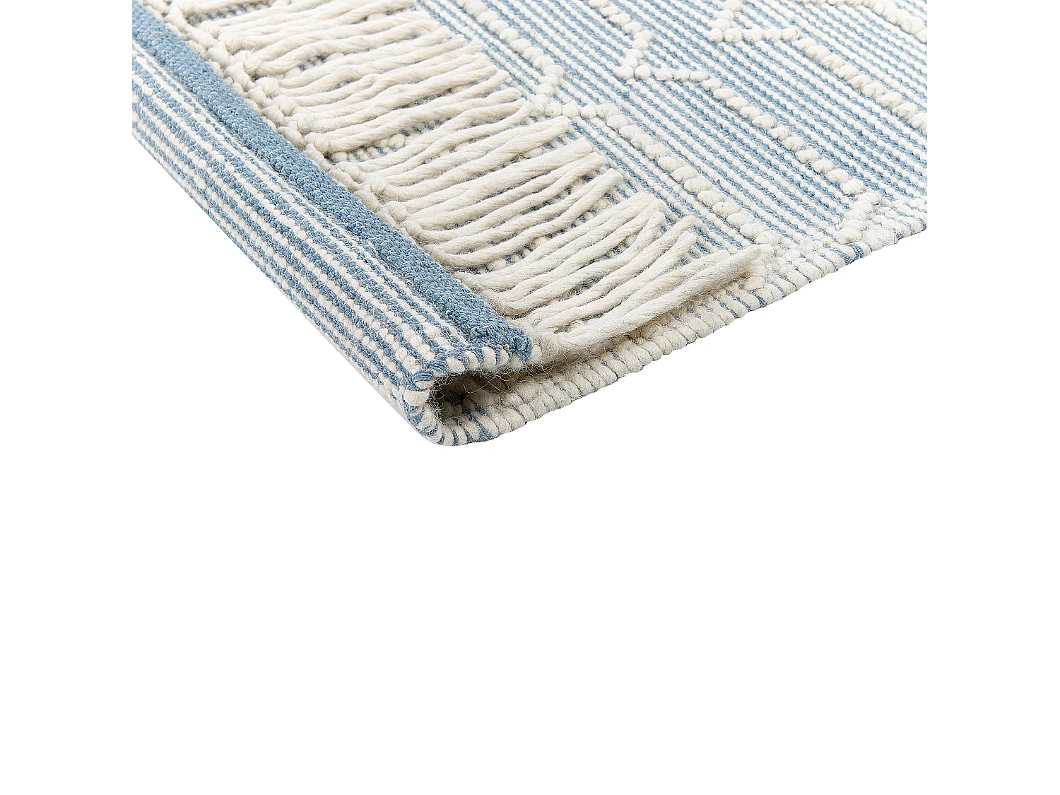 Tapete em lã azul 160 x 230 cm ORHANELI