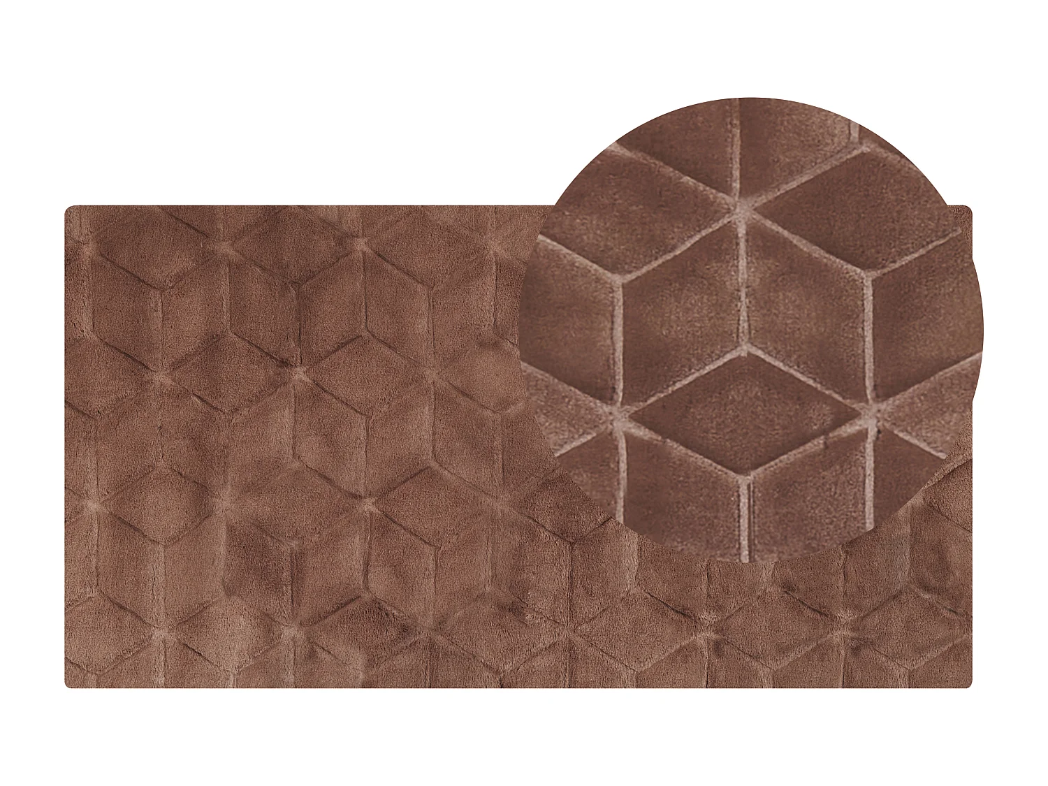 Alfombra marrón 80 x 150 cm THATTA