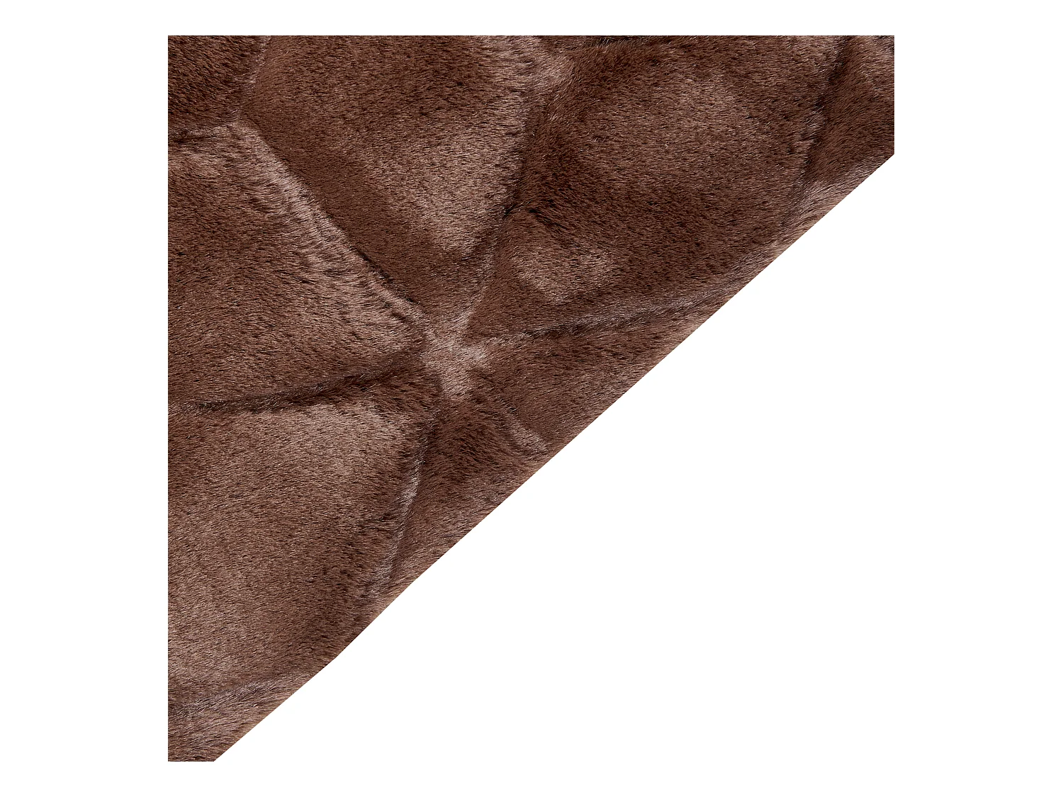 Vloerkleed kunstbont bruin 80 x 150 cm THATTA