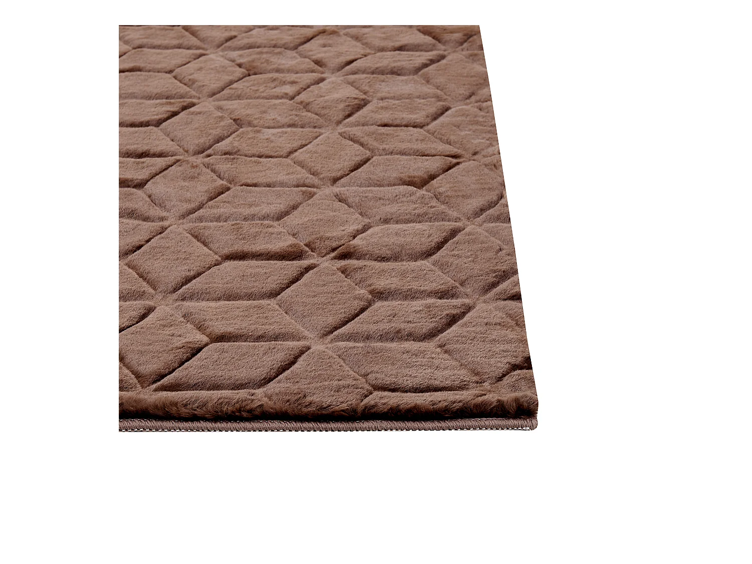 Vloerkleed kunstbont bruin 80 x 150 cm THATTA