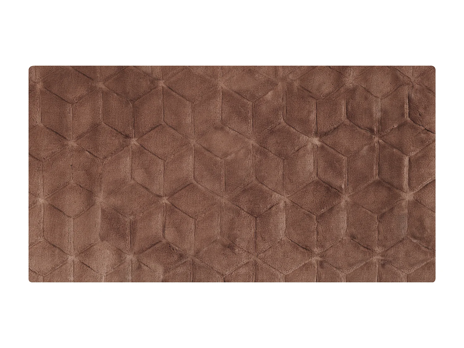 Vloerkleed kunstbont bruin 80 x 150 cm THATTA