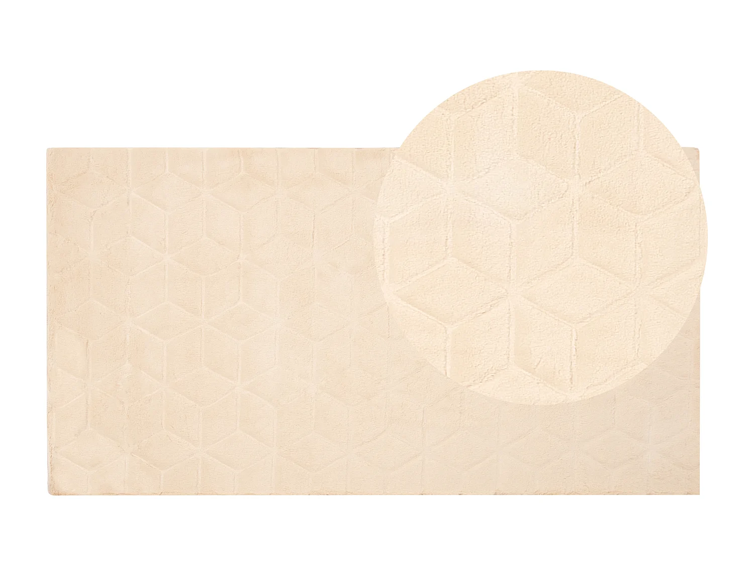 Vloerkleed kunstbont beige 80 x 150 cm THATTA