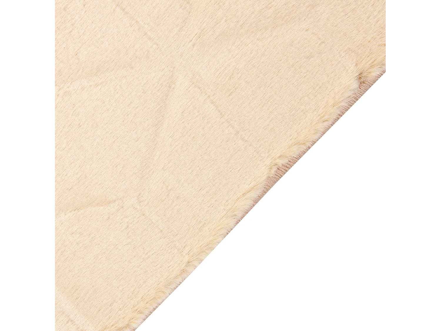 Vloerkleed kunstbont beige 80 x 150 cm THATTA