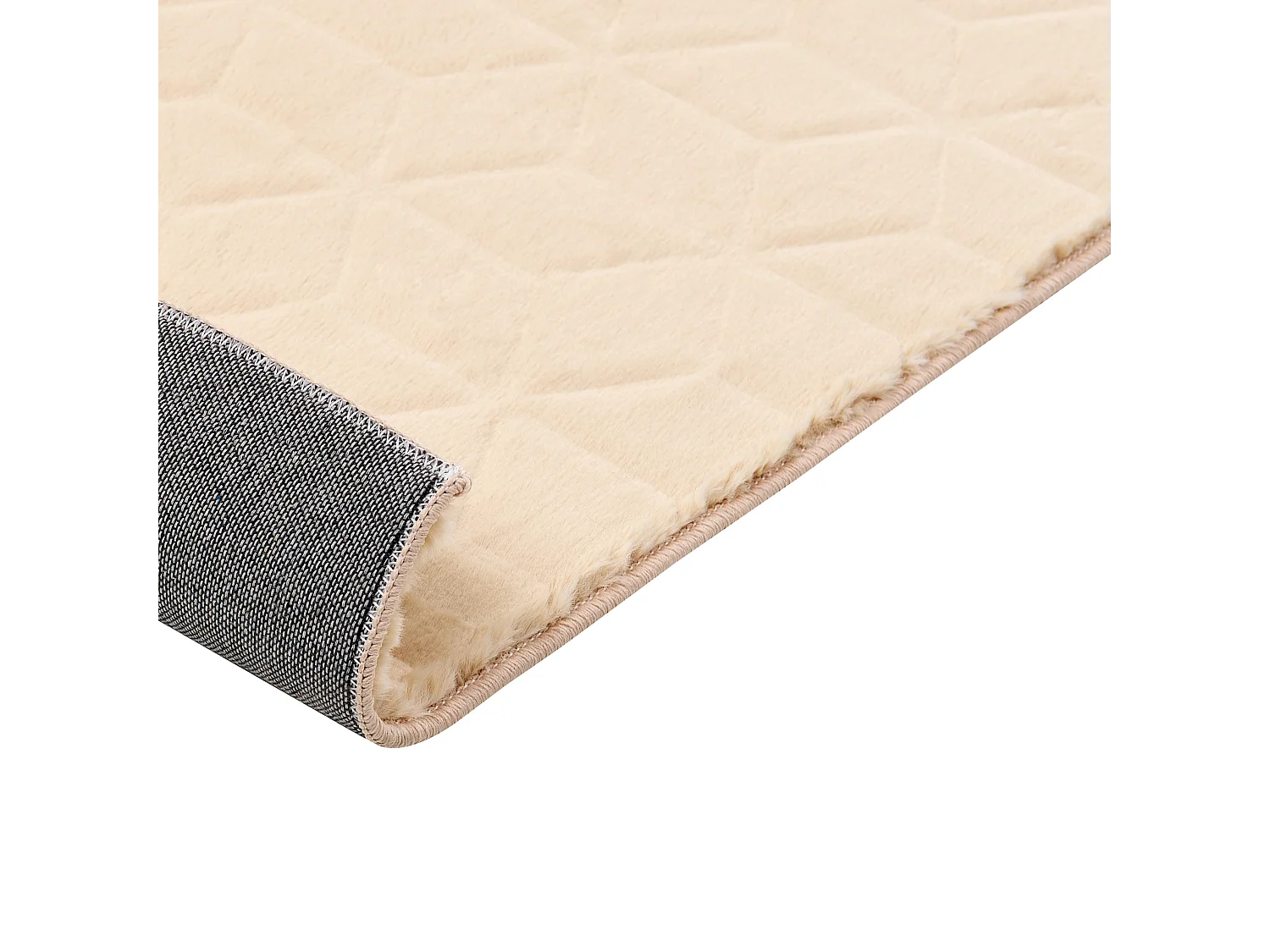 Vloerkleed kunstbont beige 80 x 150 cm THATTA