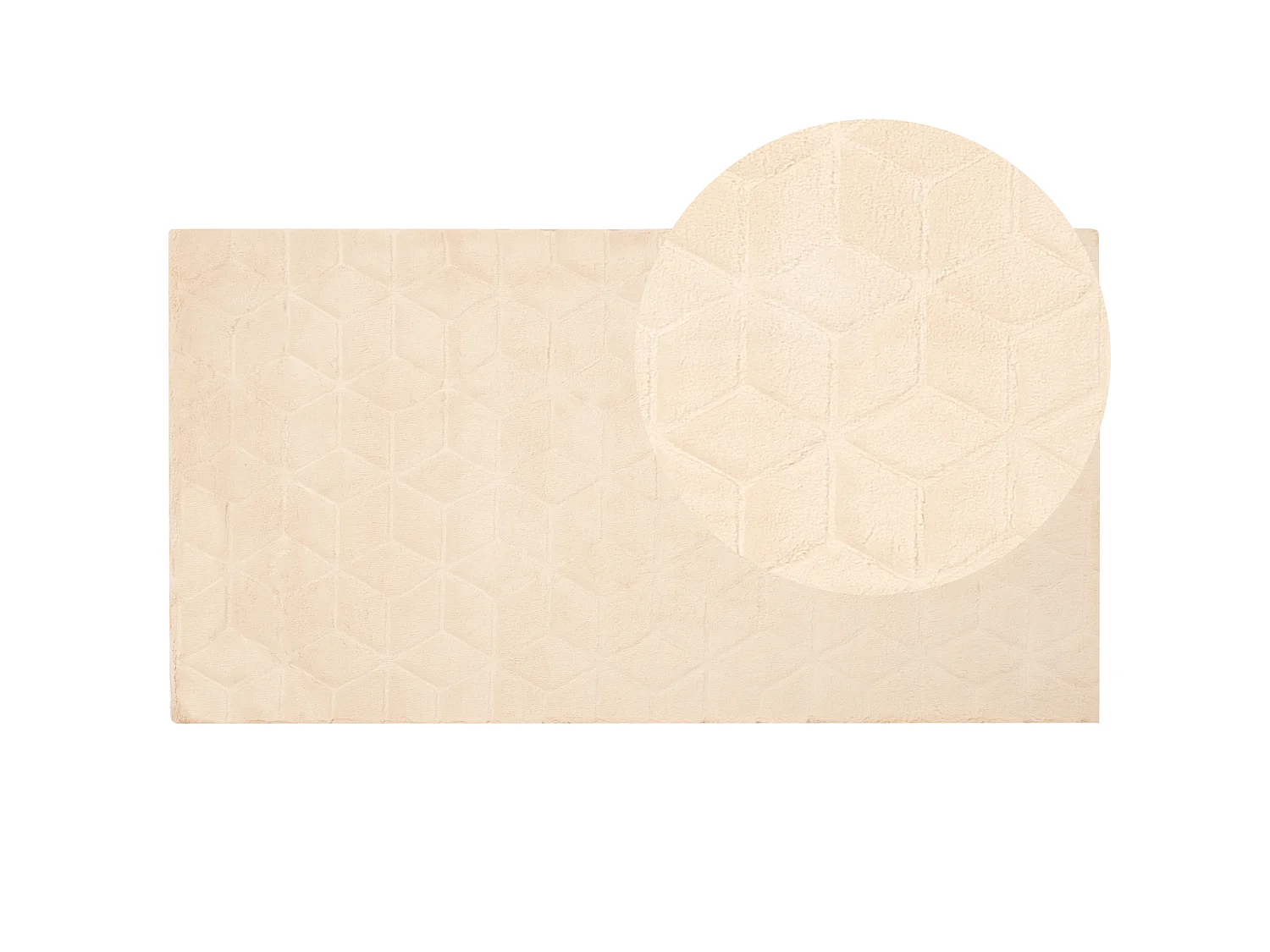 Vloerkleed kunstbont beige 80 x 150 cm THATTA