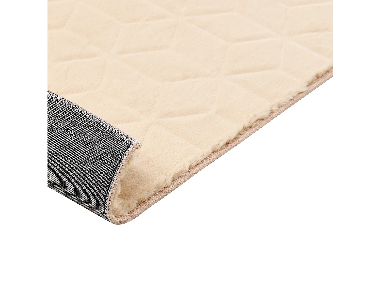 Vloerkleed kunstbont beige 80 x 150 cm THATTA