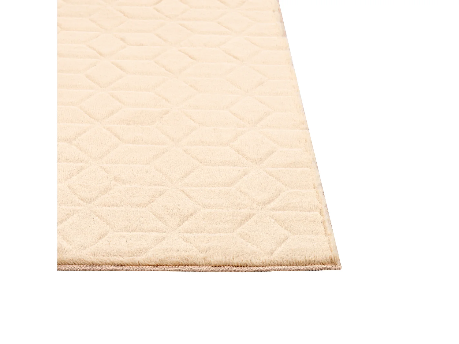 Vloerkleed kunstbont beige 80 x 150 cm THATTA