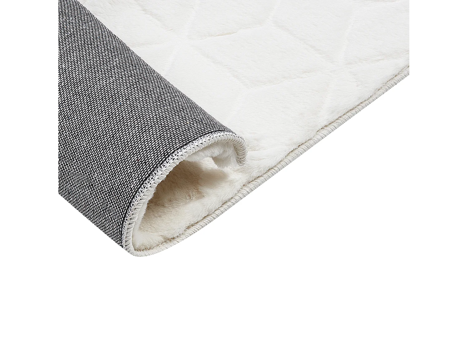 Tapis en fausse fourrure THATTA Blanc 80 x 150 cm