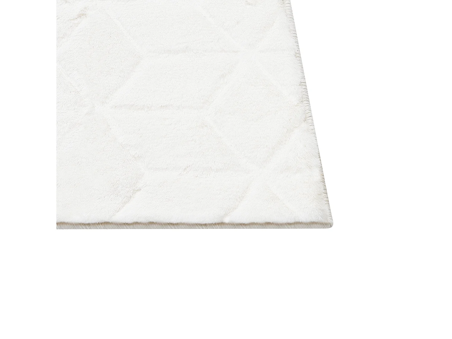 Tapis en fausse fourrure THATTA Blanc 80 x 150 cm