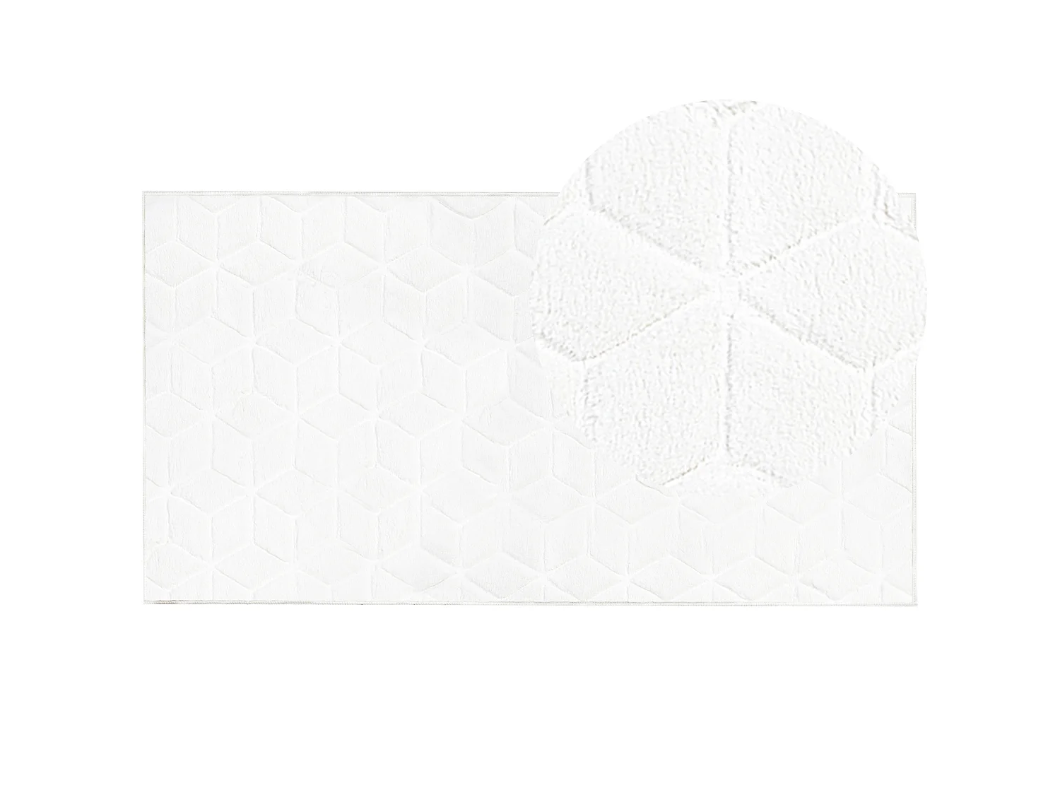 Tapis en fausse fourrure THATTA Blanc 80 x 150 cm