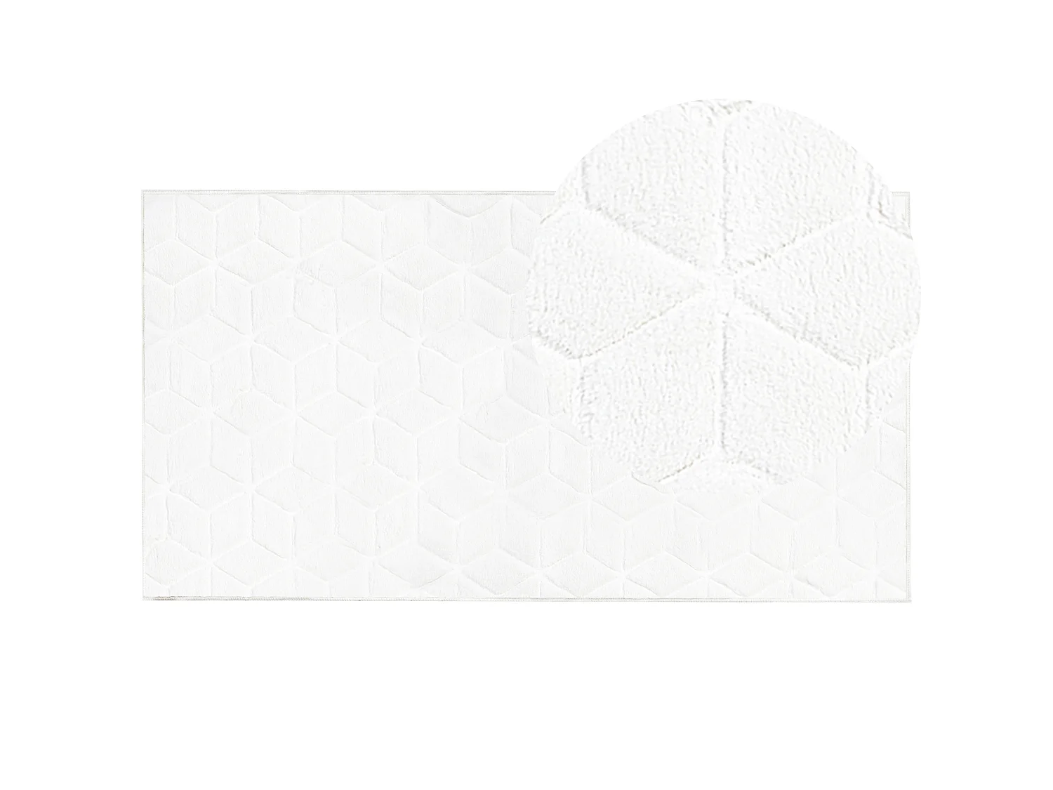 Tapis en fausse fourrure THATTA Blanc 80 x 150 cm