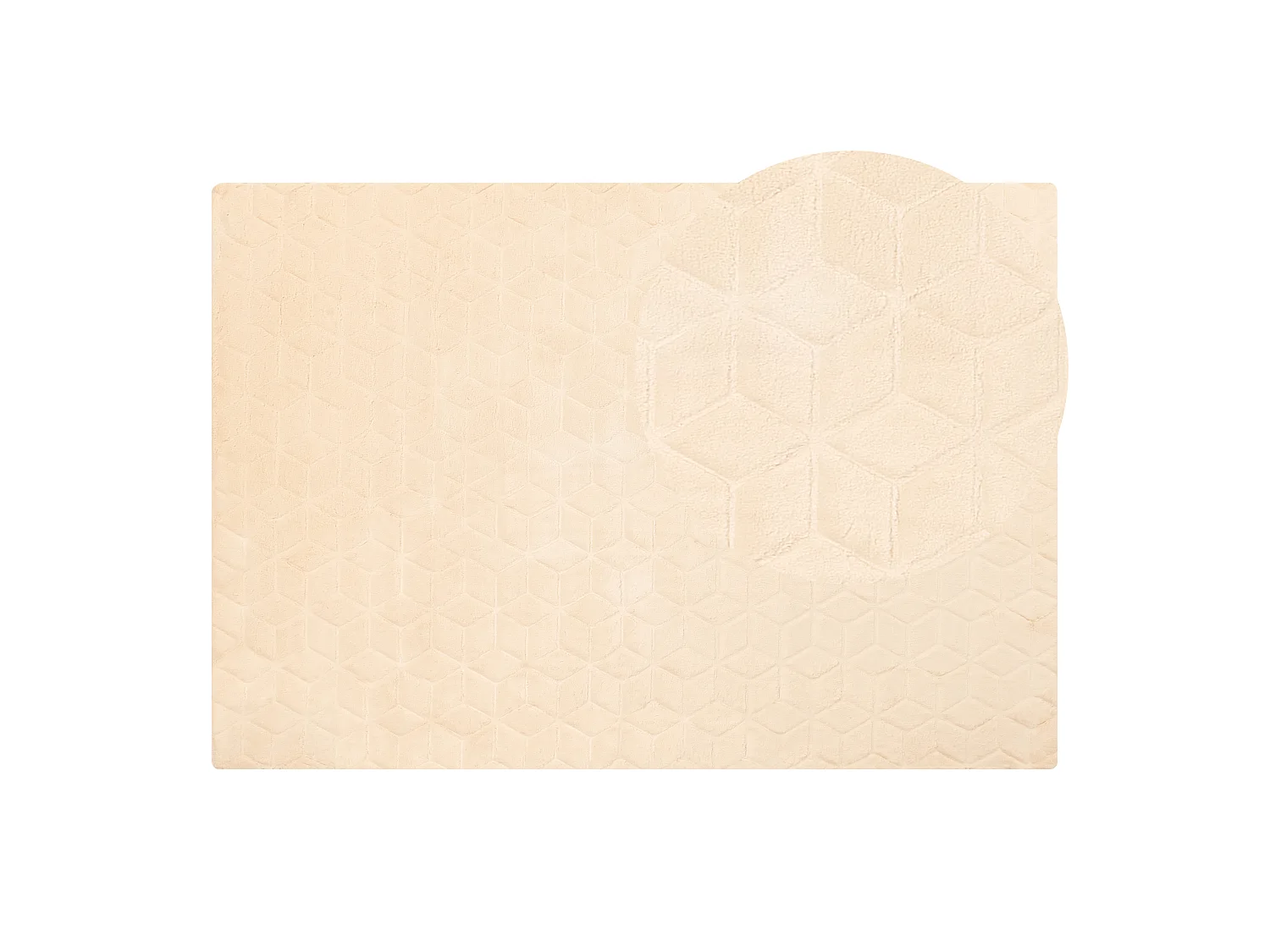 Vloerkleed kunstbont beige 160 x 230 cm THATTA