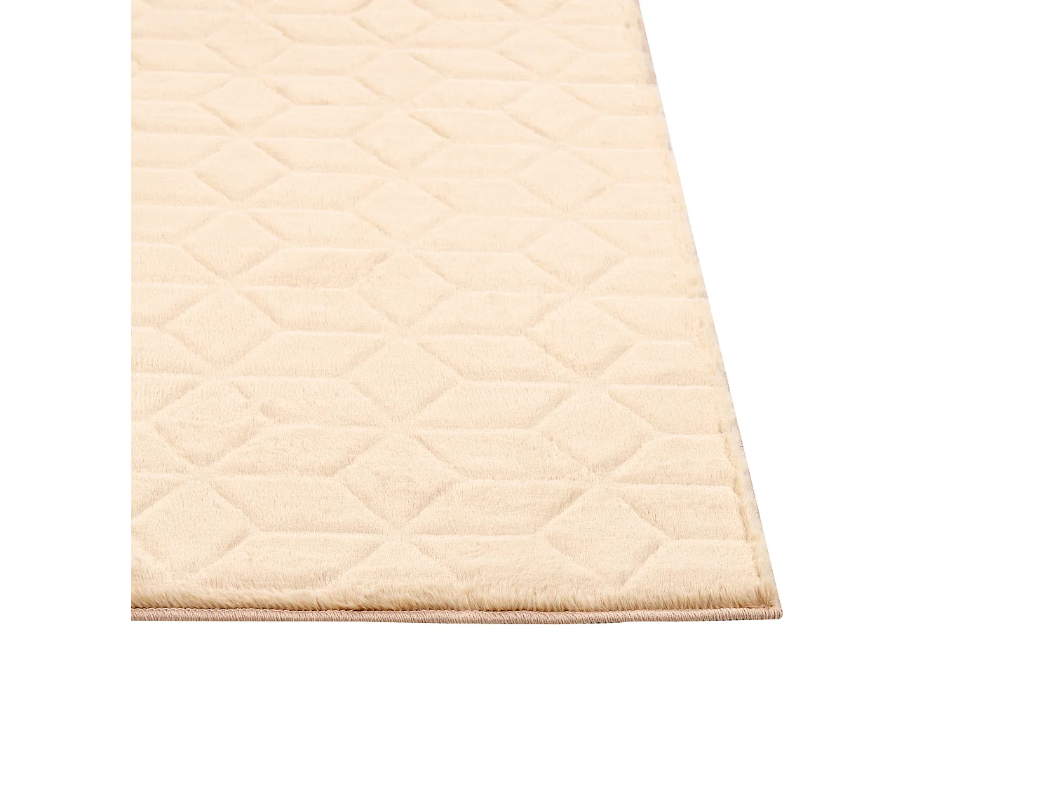 Tappeto pelle sintetica beige 160 x 230 cm THATTA