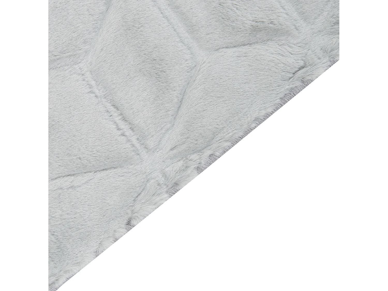 Tapis en fausse fourrure THATTA Gris clair 80 x 150 cm