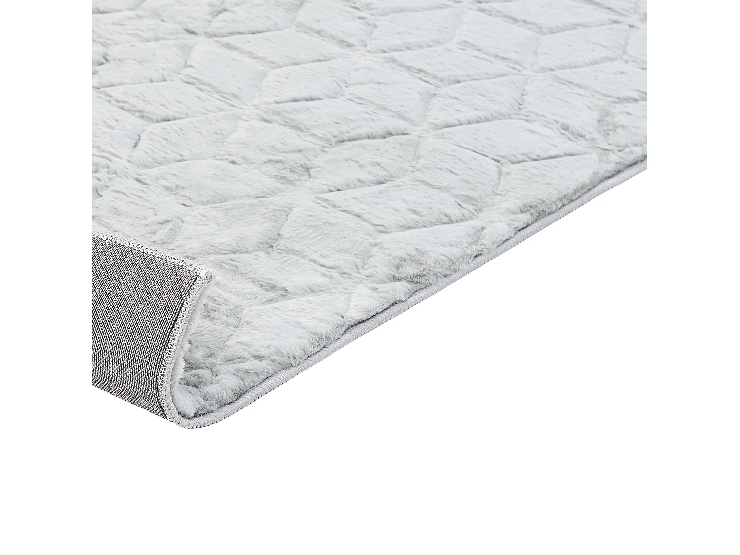 Tapis en fausse fourrure THATTA Gris clair 80 x 150 cm