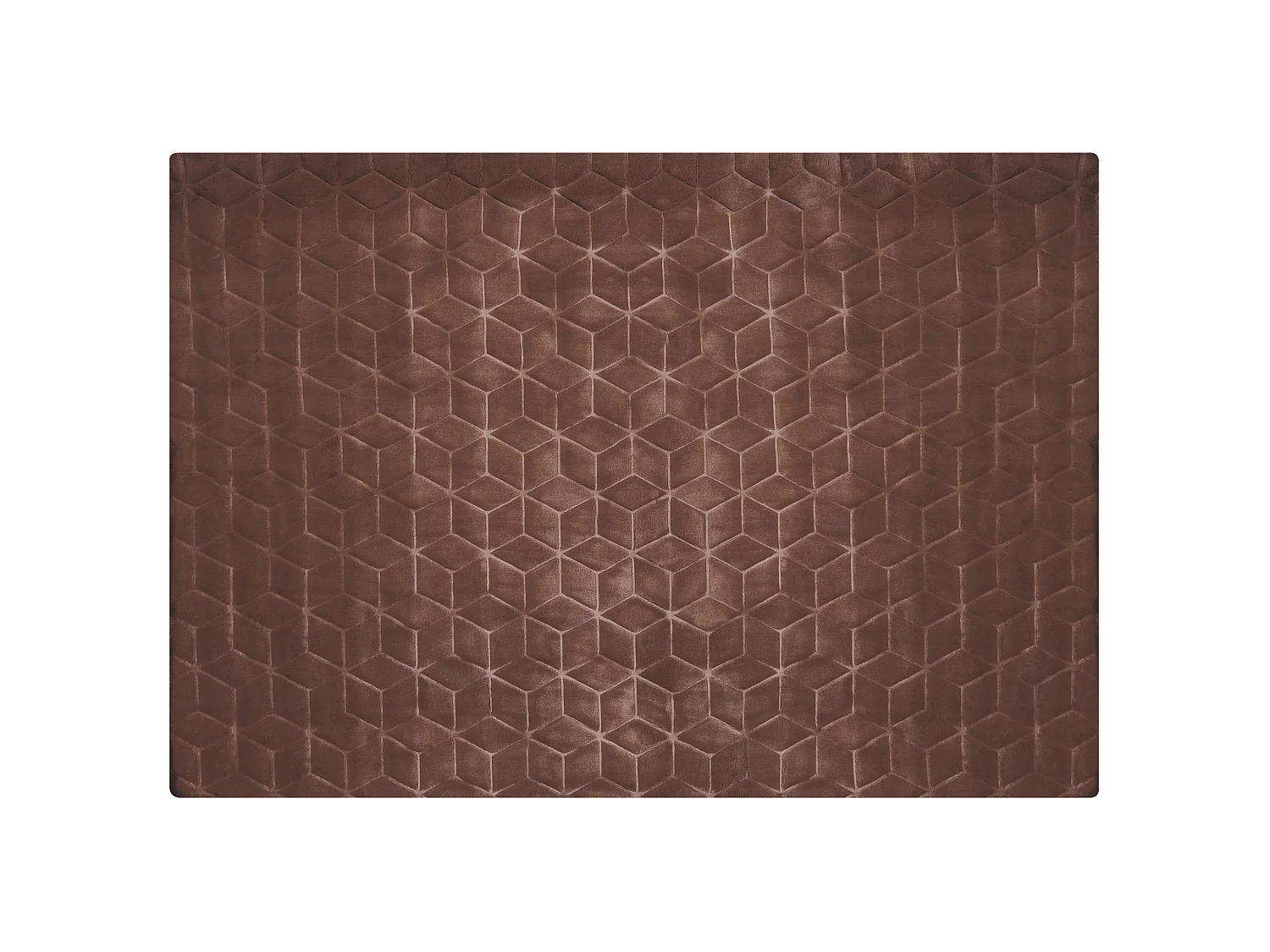 Tapis en fausse fourrure de lapin 160 x 230 cm marron THATTA