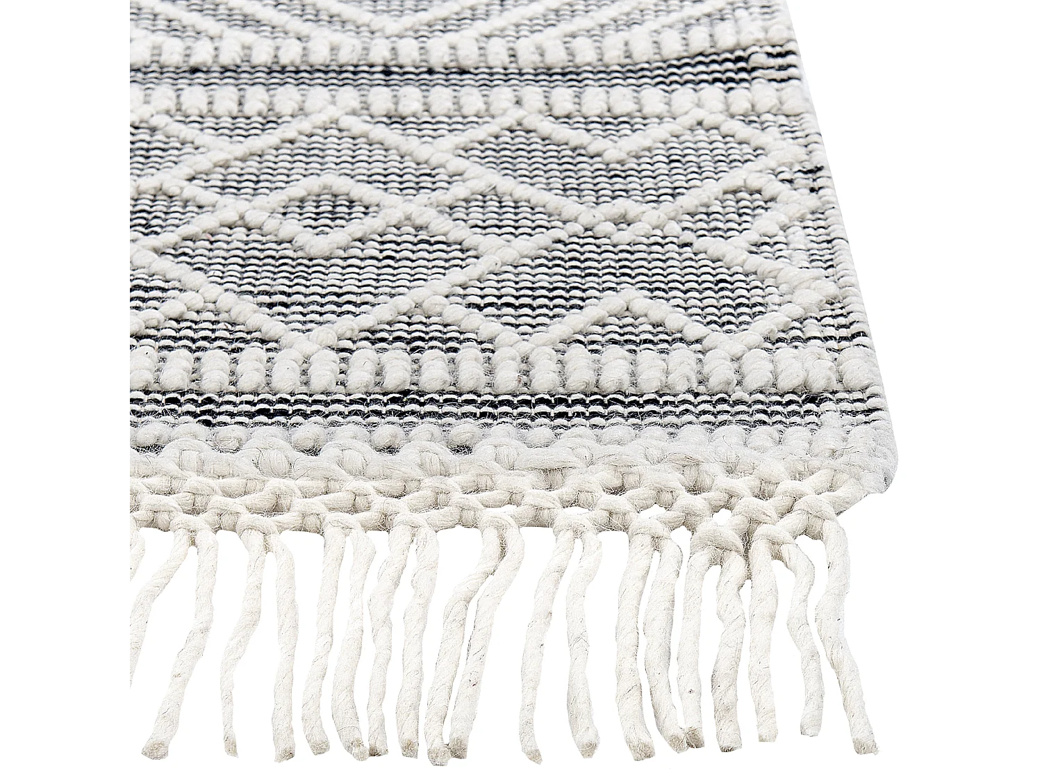 Tapis SAVUCA Noir 160 x 230 cm Laine