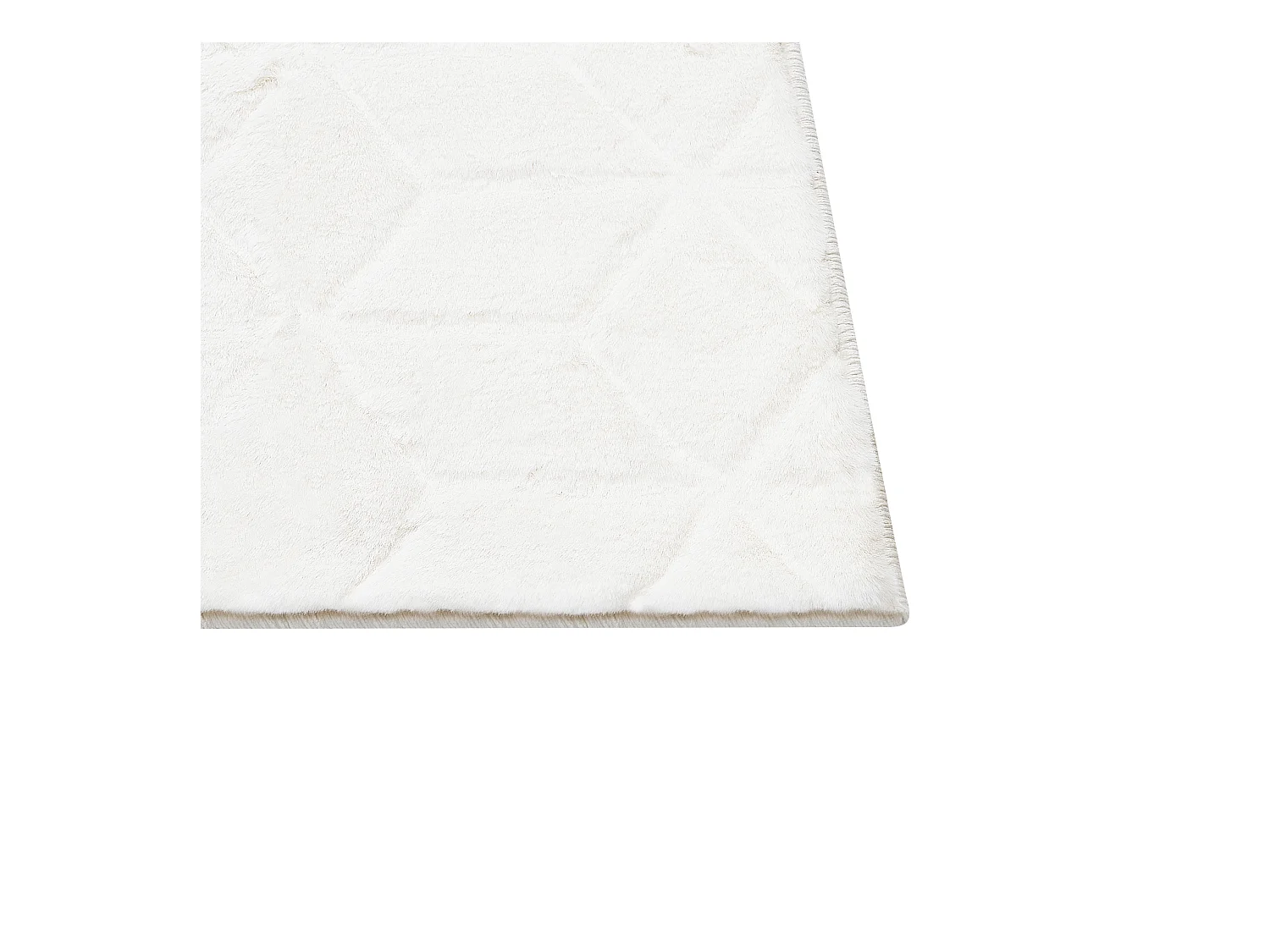 Vloerkleed kunstbont wit 160 x 230 cm THATTA