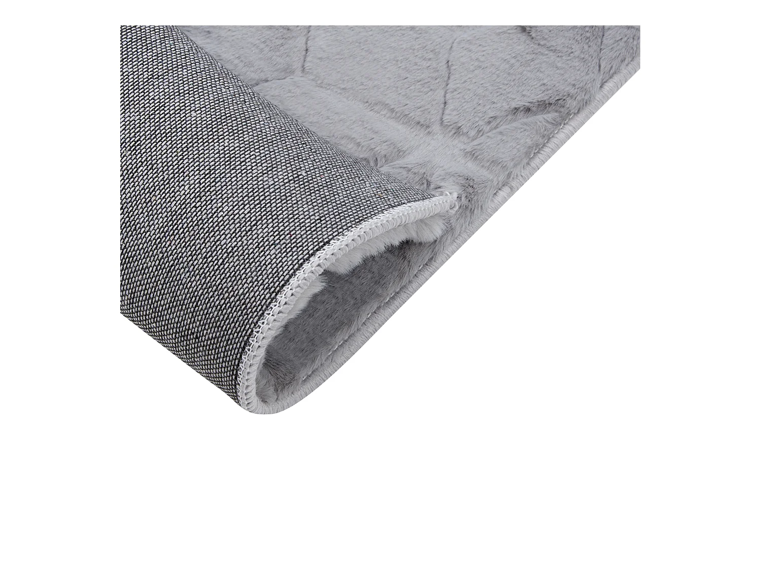 Tapis en fausse fourrure THATTA Gris 80 x 150 cm