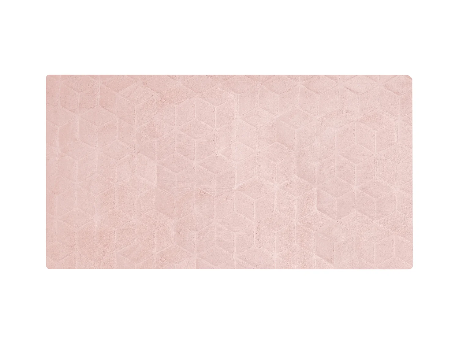 Tapis en fausse fourrure THATTA Rose 80 x 150 cm