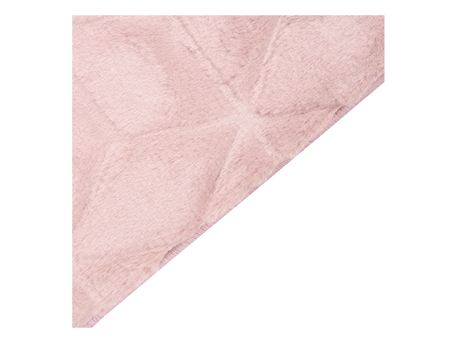 Tapis en fausse fourrure THATTA Rose 80 x 150 cm