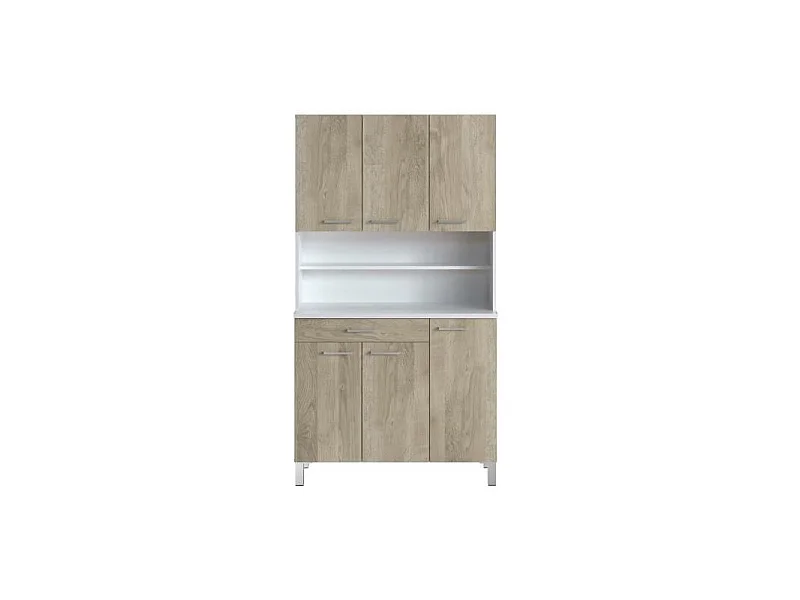 TACOMA Buffet de cuisine L 100 cm - decor chene