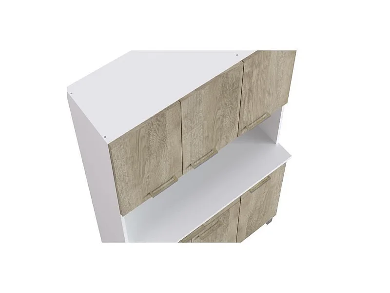 TACOMA Buffet de cuisine L 100 cm - decor chene