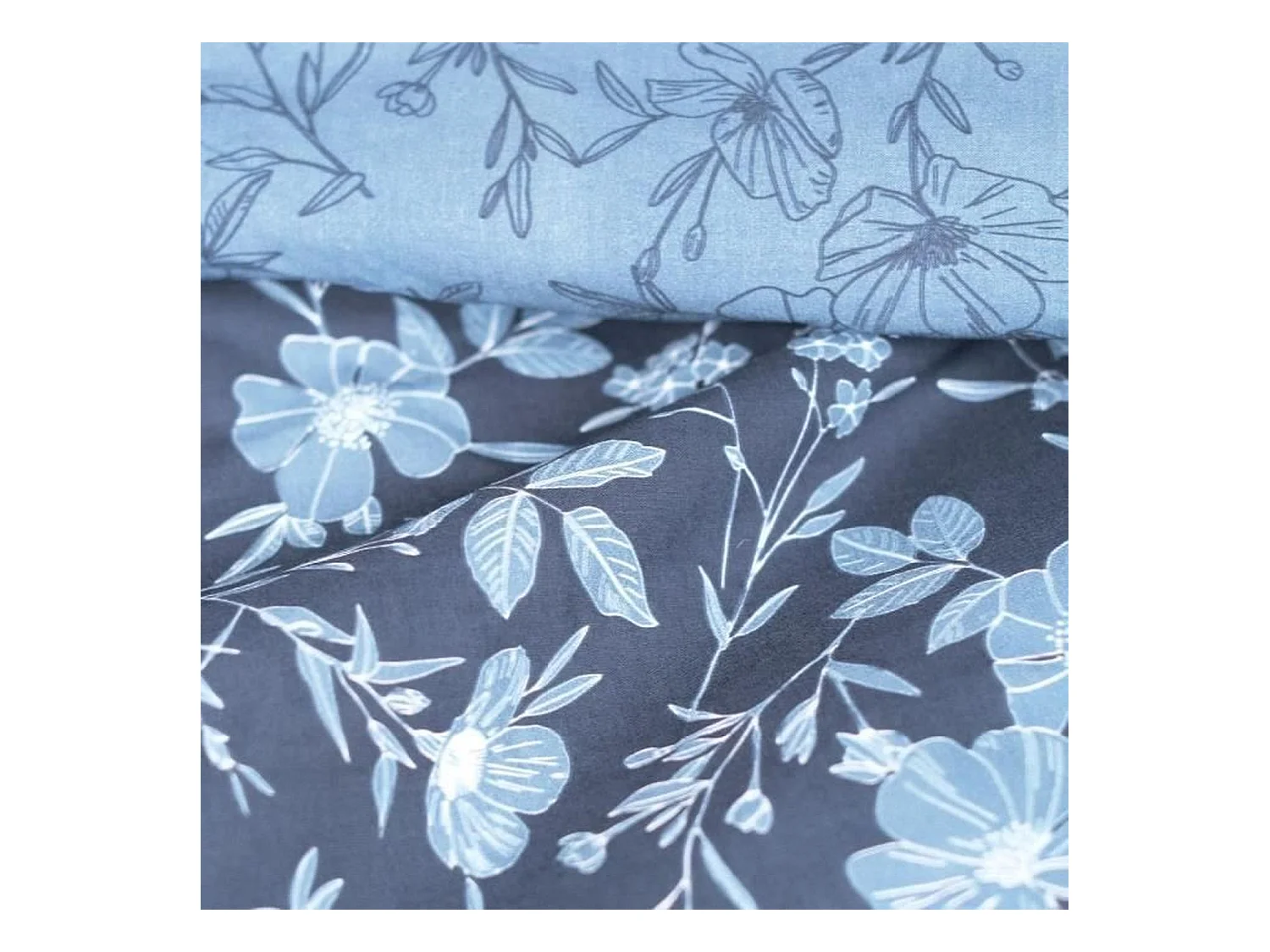 Parure de lit - 240 x 260 cm - coton imprimé floral