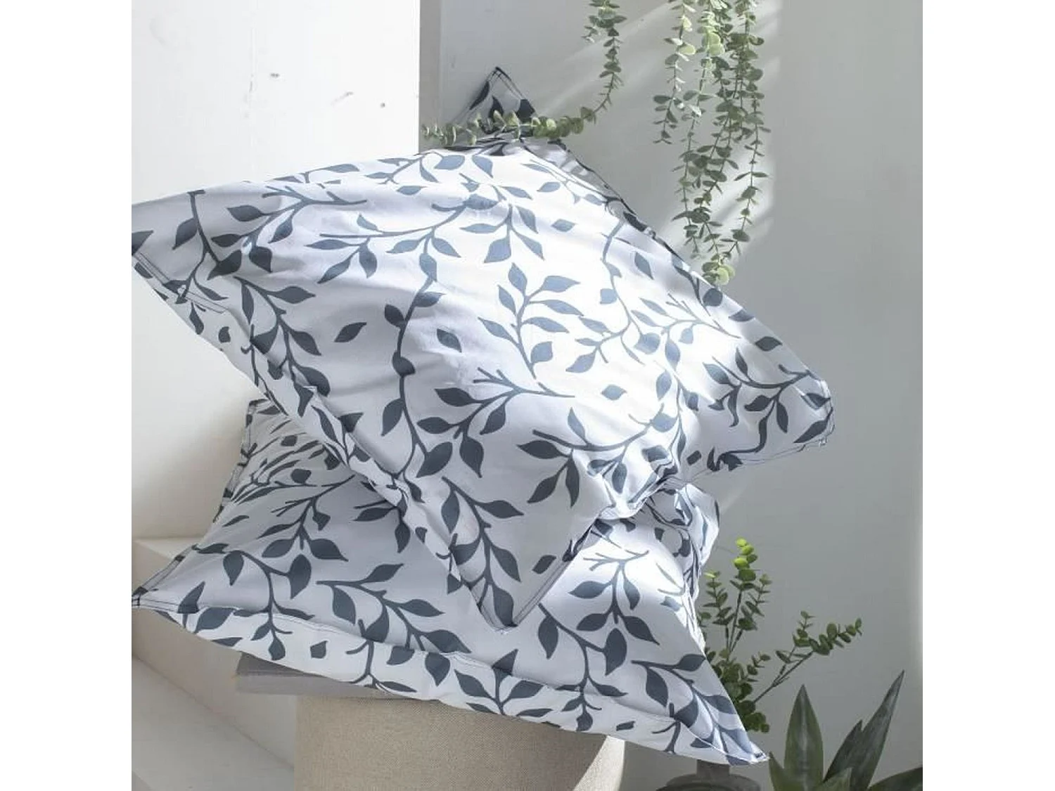 Bettwäscheset 220 x 240 cm – Baumwolle mit Blumendruck