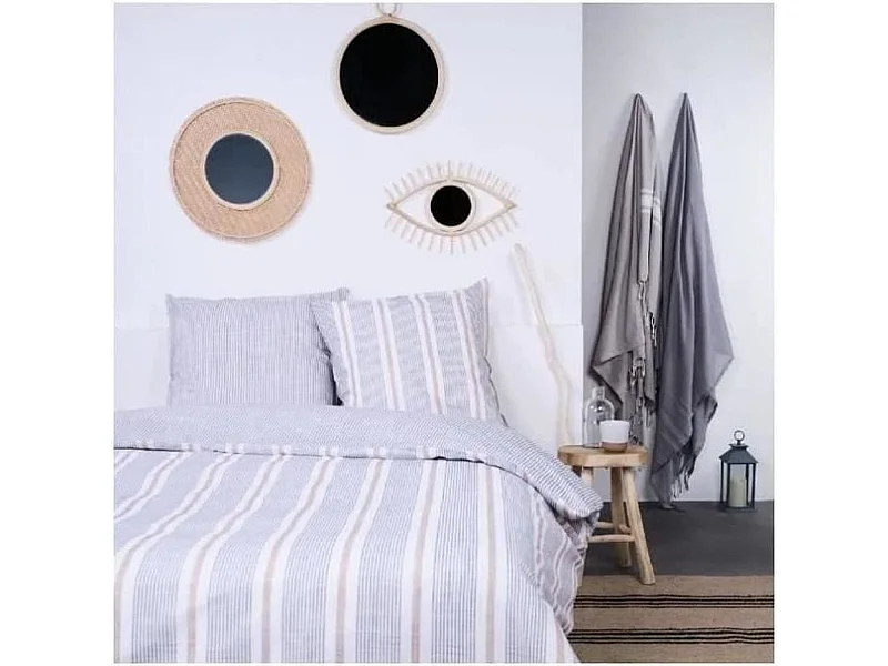 Blaues Bettwäscheset 220 x 240 cm