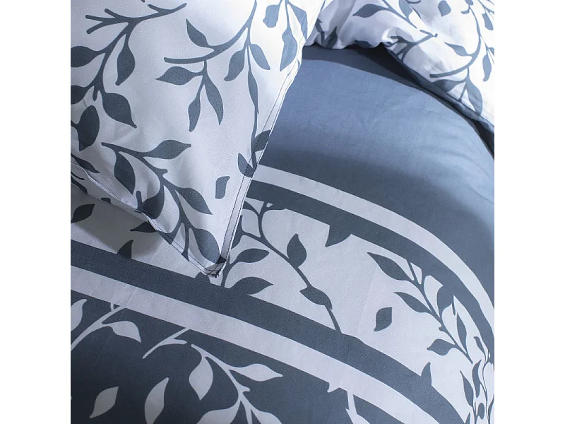 Housse de couette imprimée + 2 housses quadrant, qualité 100% coton M/Nordic 260x240cm