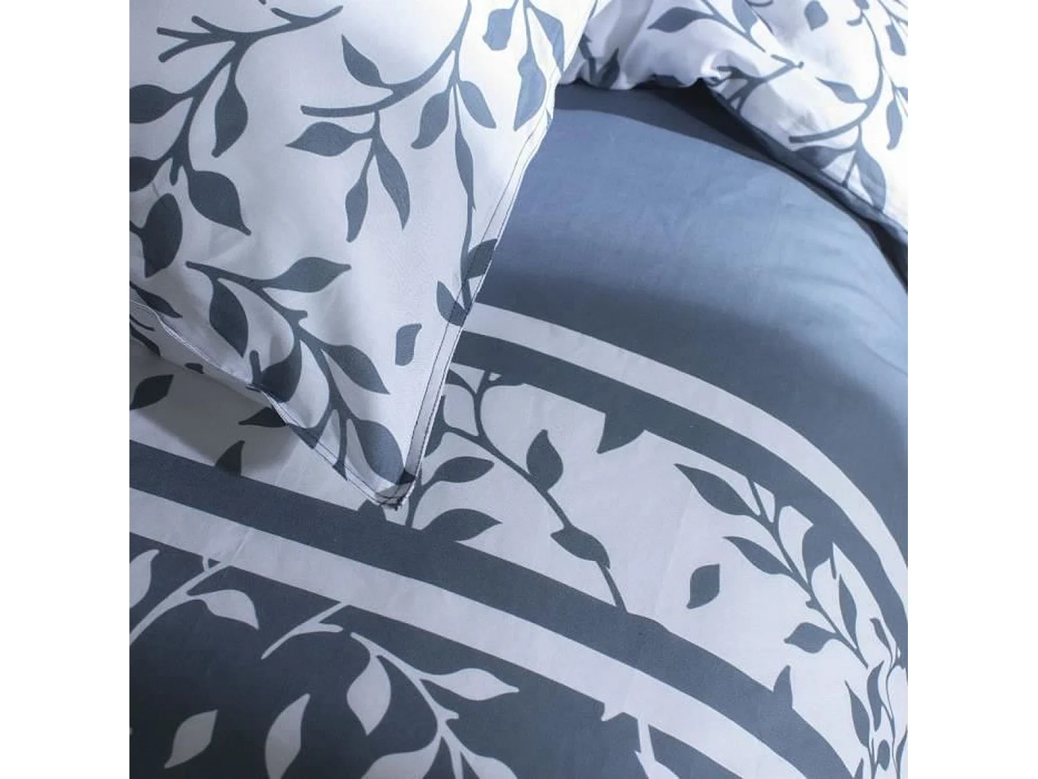 Housse de couette imprimée + 2 housses quadrant, qualité 100% coton M/Nordic 260x240cm