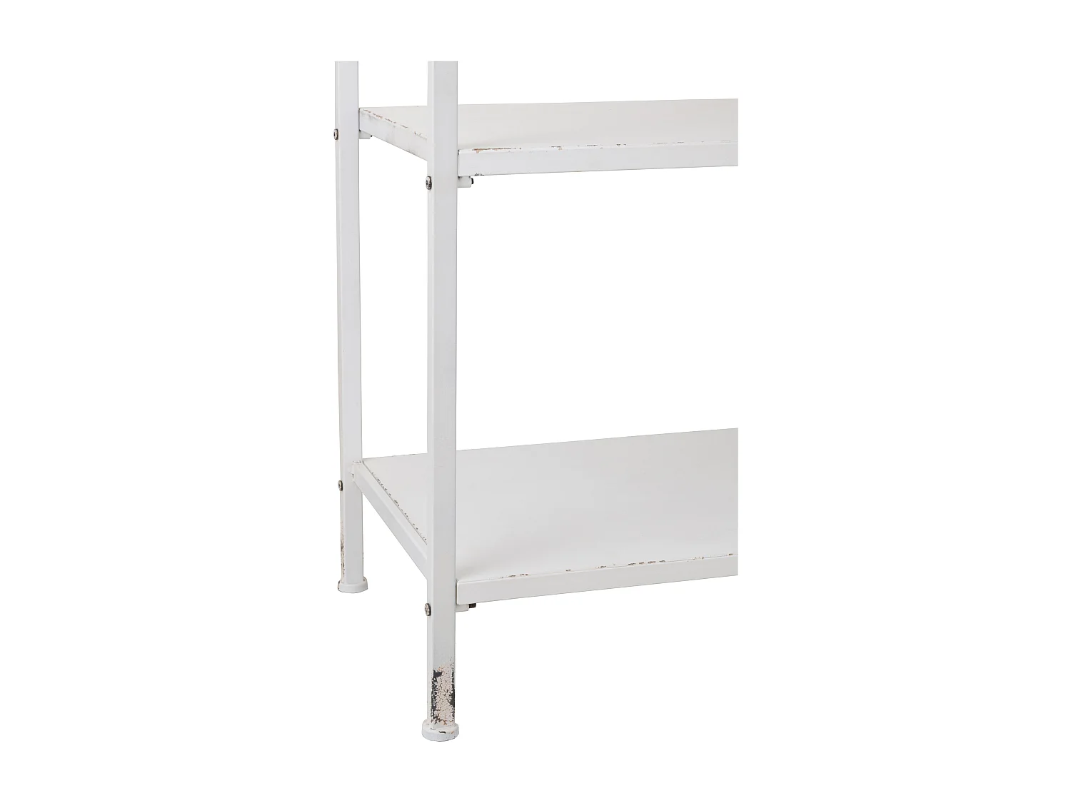 Étagère 3 Niveaux & 1 Tiroir "Ludmila" 140cm Blanc